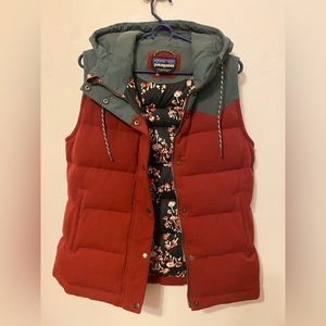 Patagonia Bivy Vest Rare Drumfire Red with Mushroom Liner
